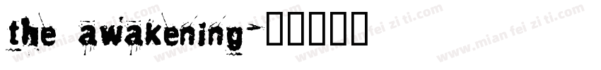 the awakening字体转换